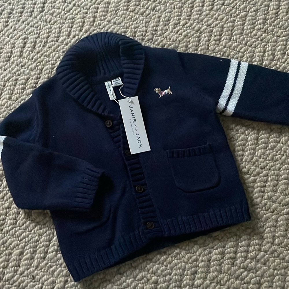 Janie and Jack shawl cardigan.